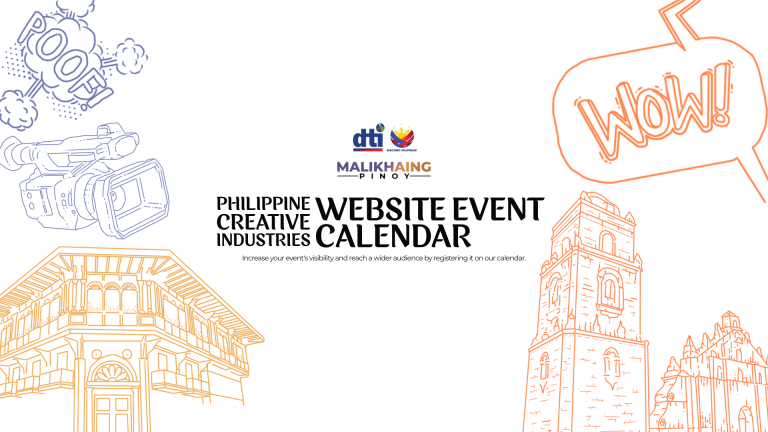 Filipino Event Programs Philippine Creative Industries Event Calendar Registration Form ...